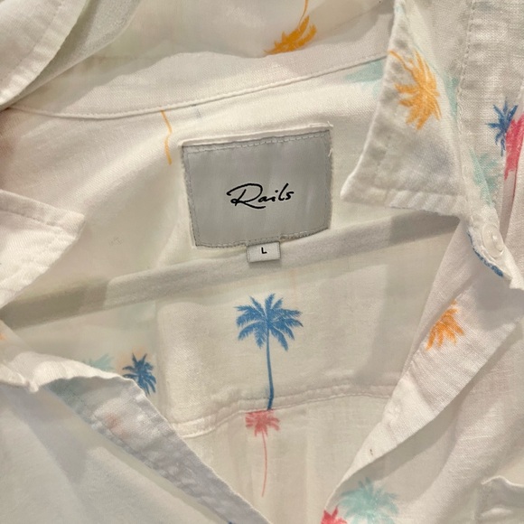 Rails palm tree button down - Picture 4 of 6